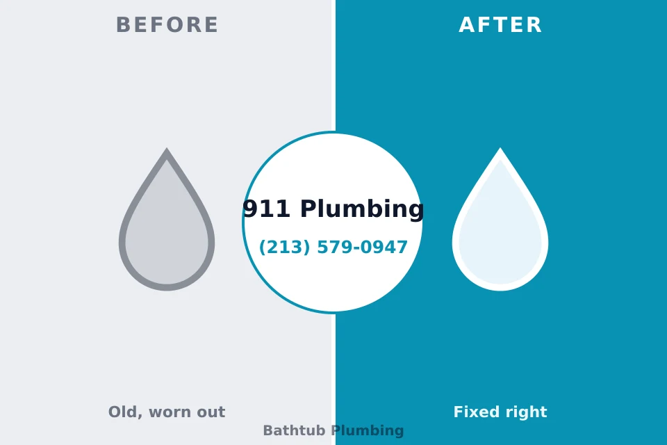 Before and after: plumbing company Newington, VA